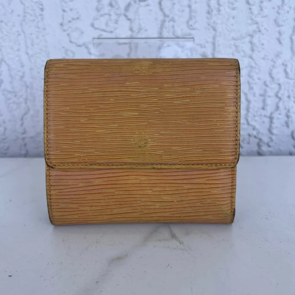 Louis Vuitton Yellow Epi hook wallet